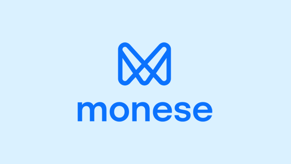 Monese logo with abstract M shaped avatar