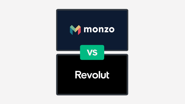 Monzo and Revolut brand logos