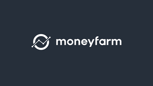 Moneyfarm logo with rounded icon depicting growth