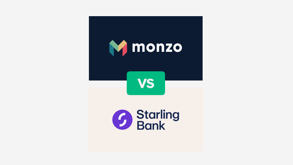 Monzo and Starling Bank company logos