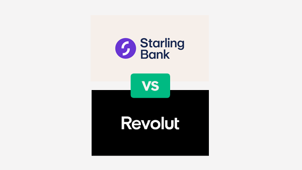 Starling Bank and Revolut brand logos