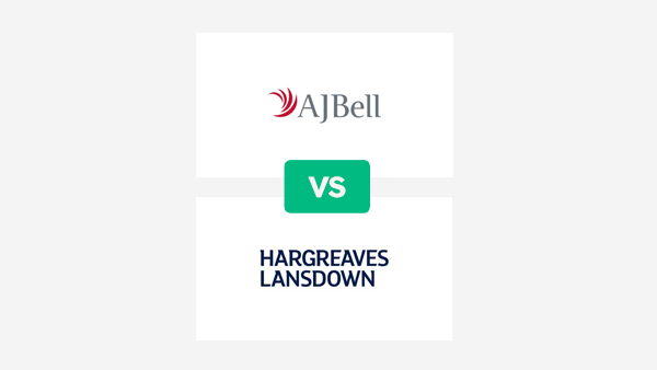 AJ Bell vs Hargreaves Lansdown -company logos